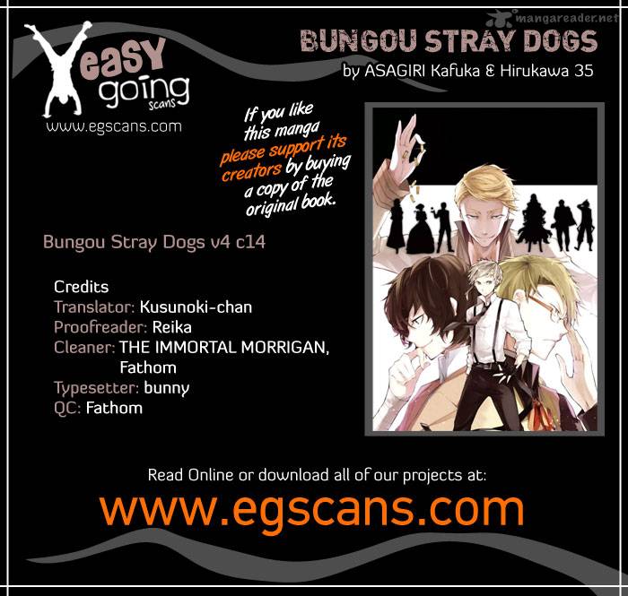 Bungo Stray Dogs Chapter 14 Page 1
