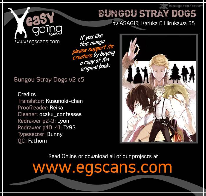 Bungo Stray Dogs Chapter 5 Page 1