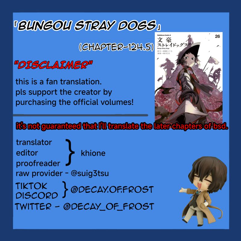Bungou Stray Dogs Chapter 124e Page 1