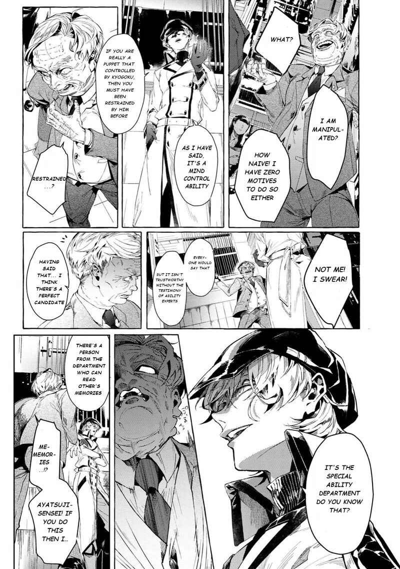 Bungou Stray Dogs Gaiden Ayatsuji Yukito Vs Kyougoku Natsuhiko Chapter 5b Page 8