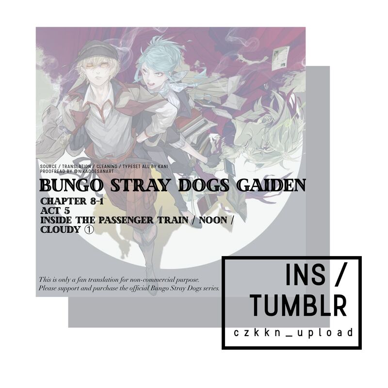 Bungou Stray Dogs Gaiden Ayatsuji Yukito Vs Kyougoku Natsuhiko Chapter 8a Page 1