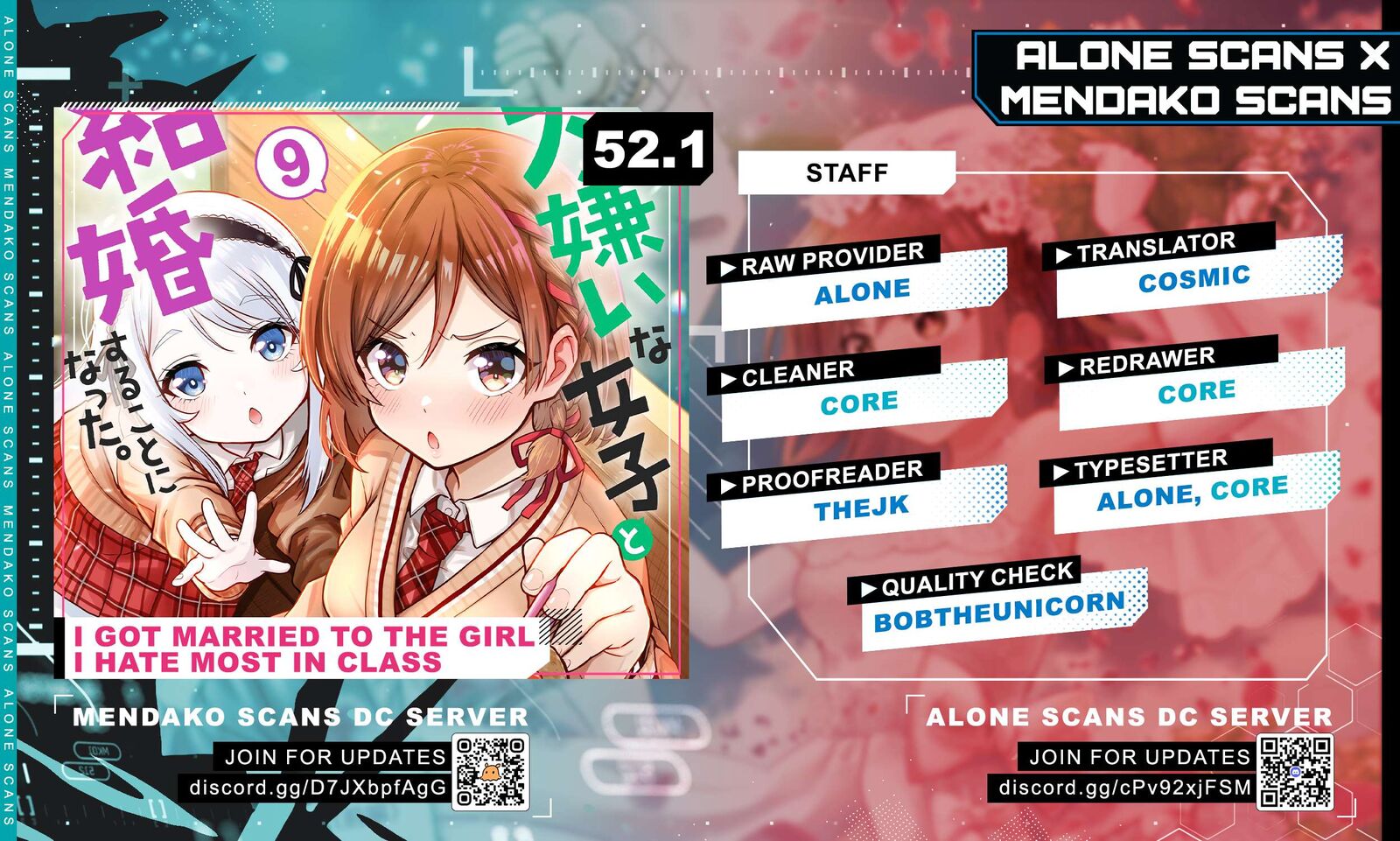 Class No Daikirai Na Joshi To Kekkon Suru Koto Ni Natta Chapter 52a Page 1