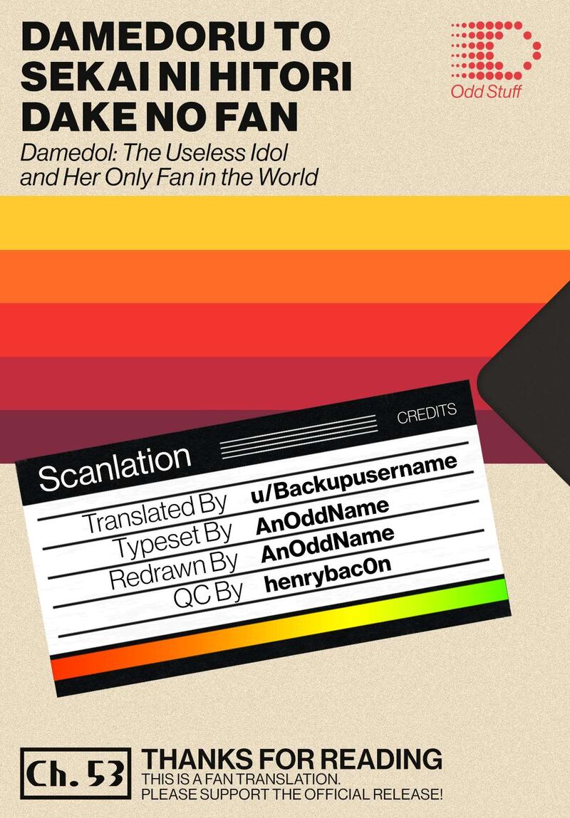 Damedol To Sekai Ni Hitori Dake No Fan Chapter 53 Page 20
