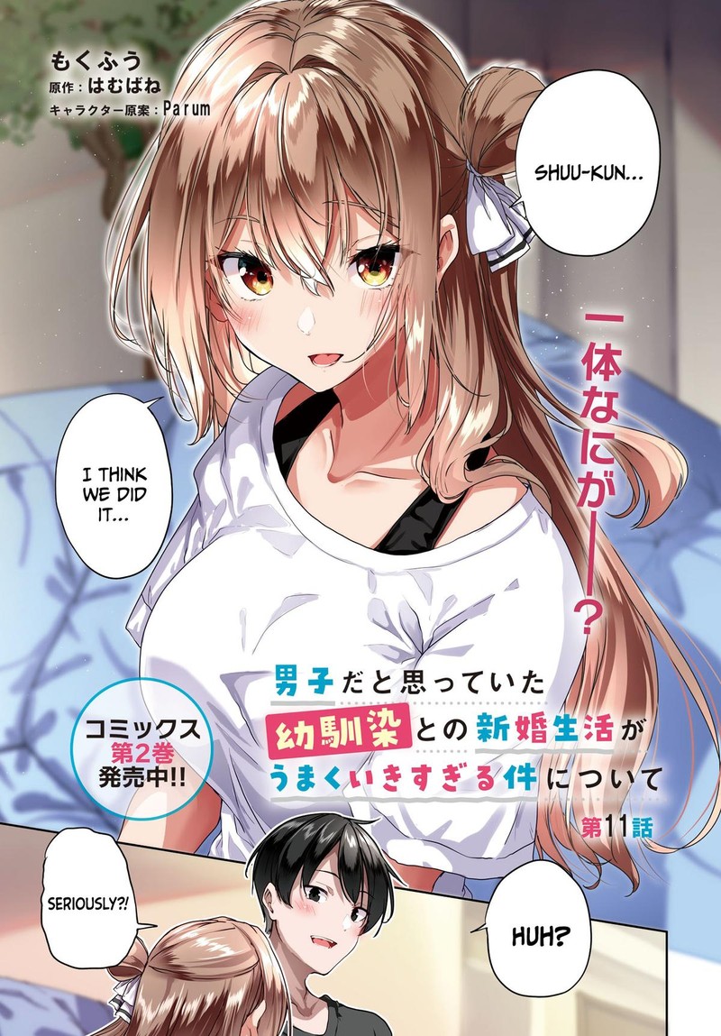 Danshi Da To Omotteita Osanajimi To No Shinkon Seikatsu Ga Umaku Ikisugiru Ken Ni Tsuite Chapter 11 Page 1
