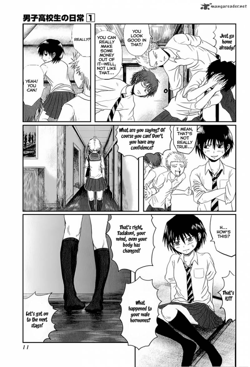 Danshi Koukousei No Nichijou Chapter 1 Page 10