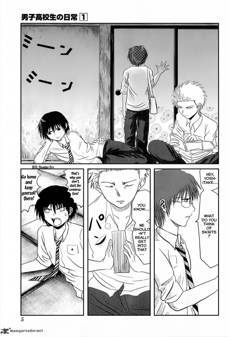 Danshi Koukousei No Nichijou Chapter 1 Page 4