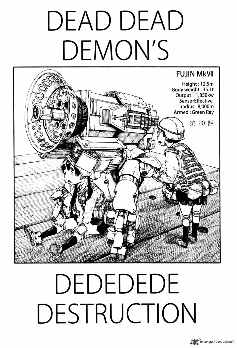 Dead Dead Demons Dededededestruction Chapter 20 Page 1