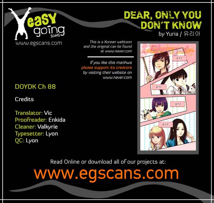 Dear Only You Dont Know Chapter 88 Page 1