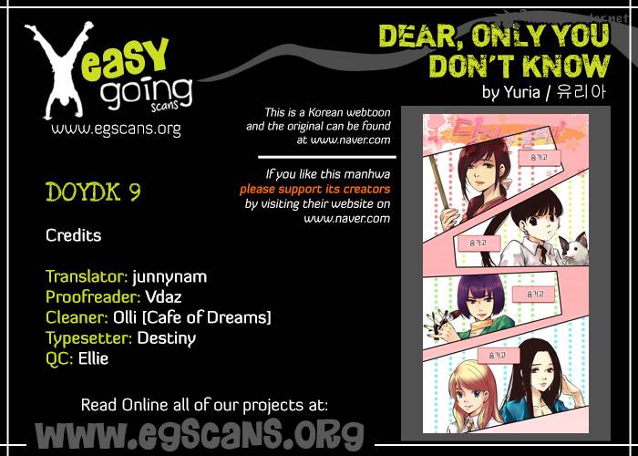 Dear Only You Dont Know Chapter 9 Page 1