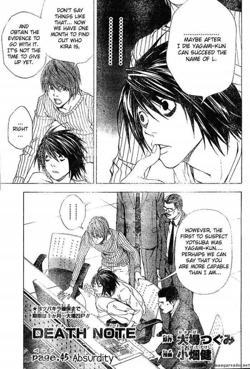 Death Note Chapter 45 Page 1