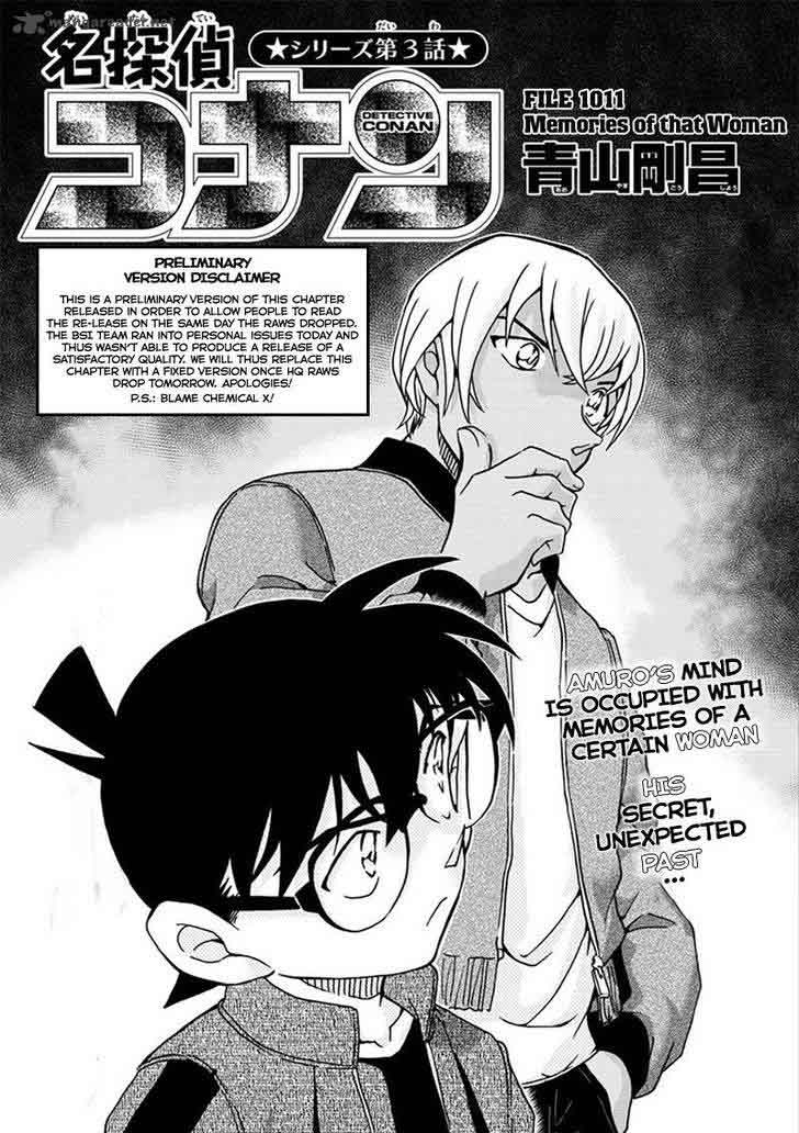 Detective Conan Chapter 1011 Page 1