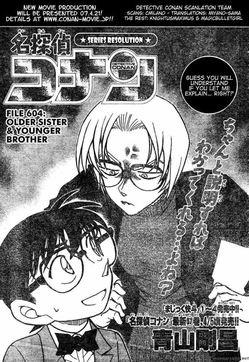 Detective Conan Chapter 604 Page 1