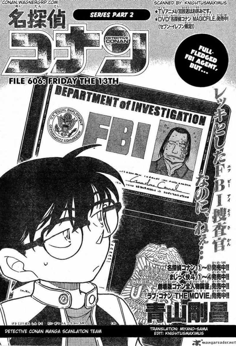 Detective Conan Chapter 606 Page 1