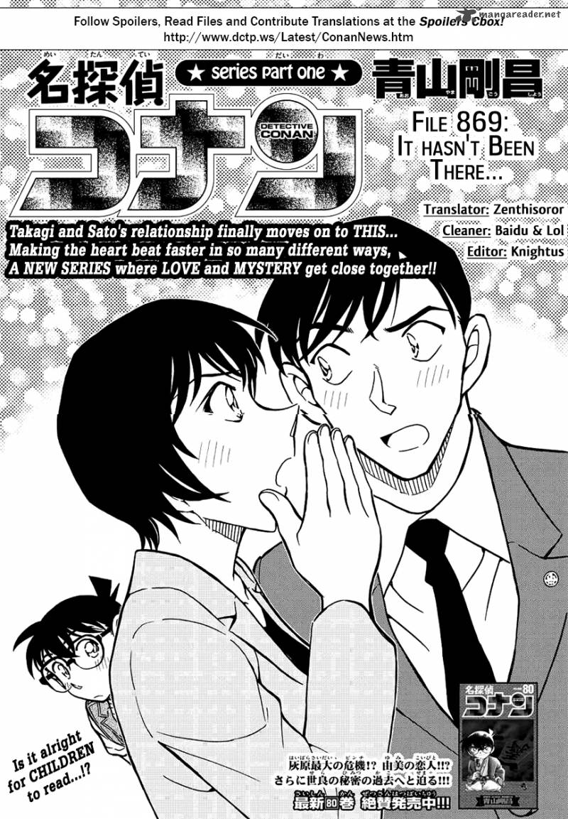 Detective Conan Chapter 869 Page 1