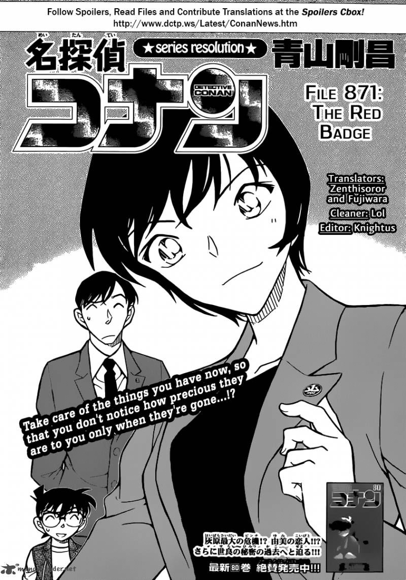 Detective Conan Chapter 871 Page 1