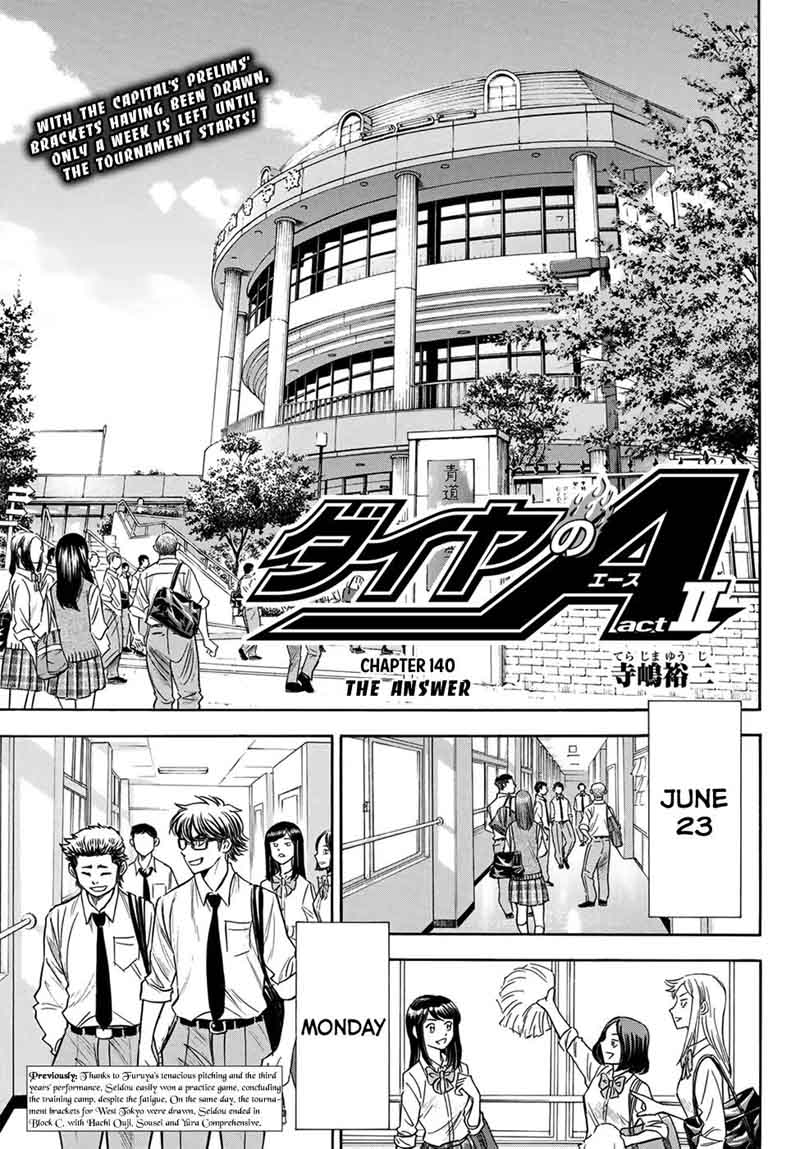 Diamond No Ace Act II Chapter 140 Page 1