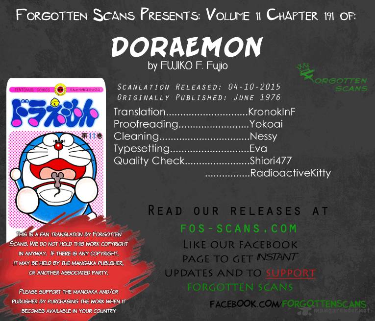 Doraemon Chapter 191 Page 1