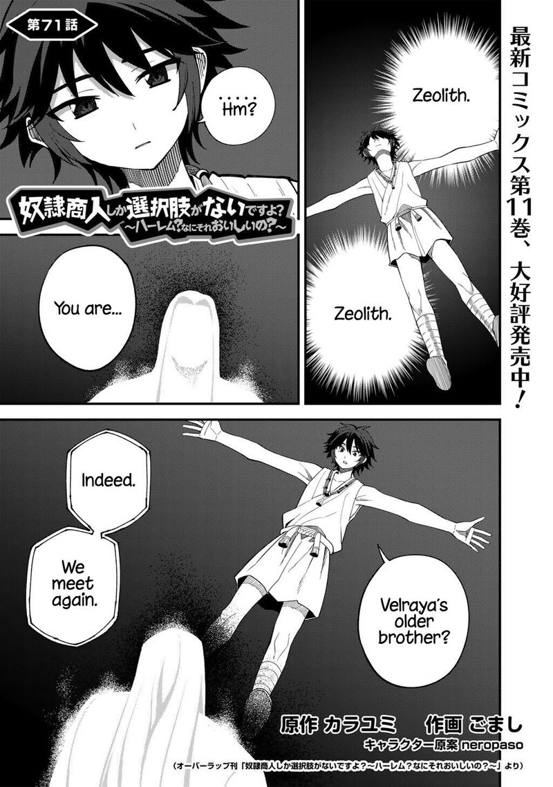 Dorei Shounin Shika Sentakushi Ga Nai Desu Yo Harem Nani Sore OishII No Chapter 71 Page 2