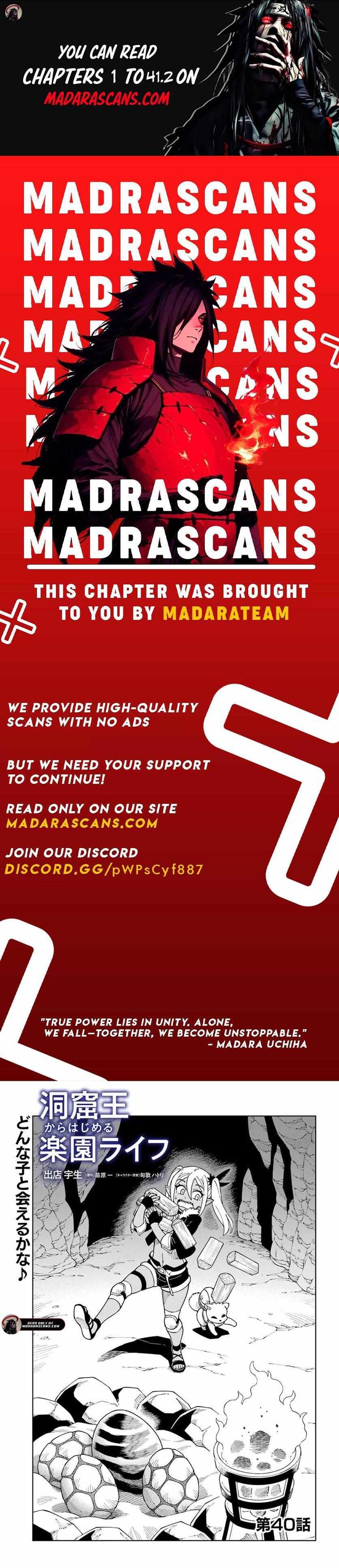 Doukutsu Ou Kara Hajimeru Rakuen Life Chapter 40a Page 1