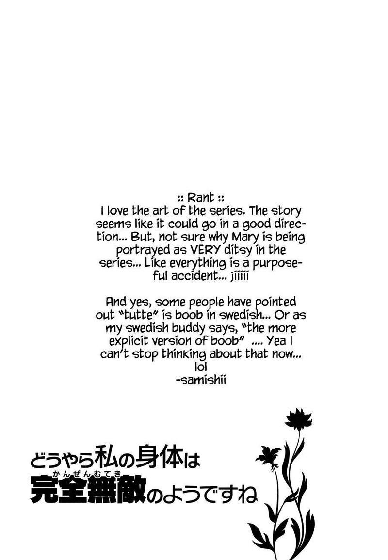 Douyara Watashi No Karada Wa Kanzen Muteki No You Desu Ne Chapter 11 Page 27