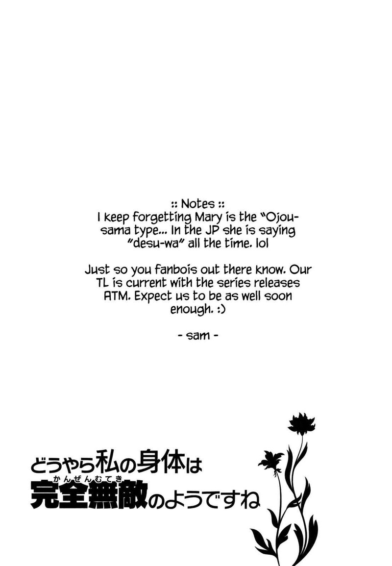 Douyara Watashi No Karada Wa Kanzen Muteki No You Desu Ne Chapter 15 Page 27