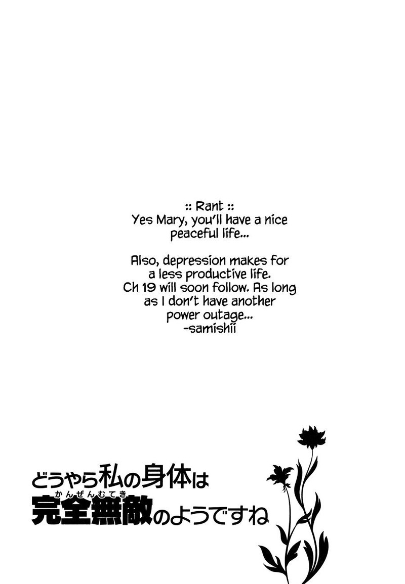Douyara Watashi No Karada Wa Kanzen Muteki No You Desu Ne Chapter 18 Page 27