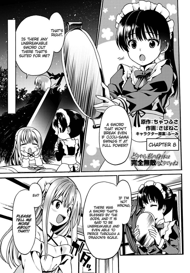 Douyara Watashi No Karada Wa Kanzen Muteki No You Desu Ne Chapter 8 Page 1