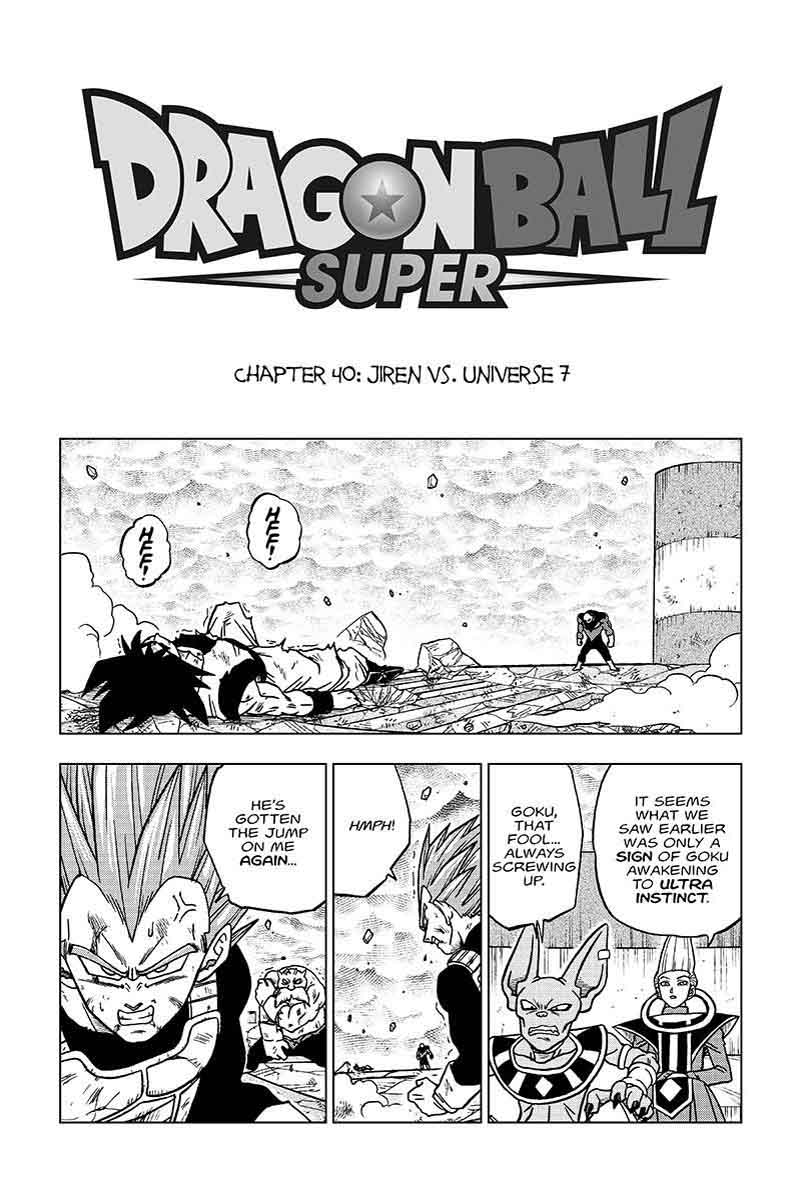 Dragon Ball Super Chapter 40 Page 1