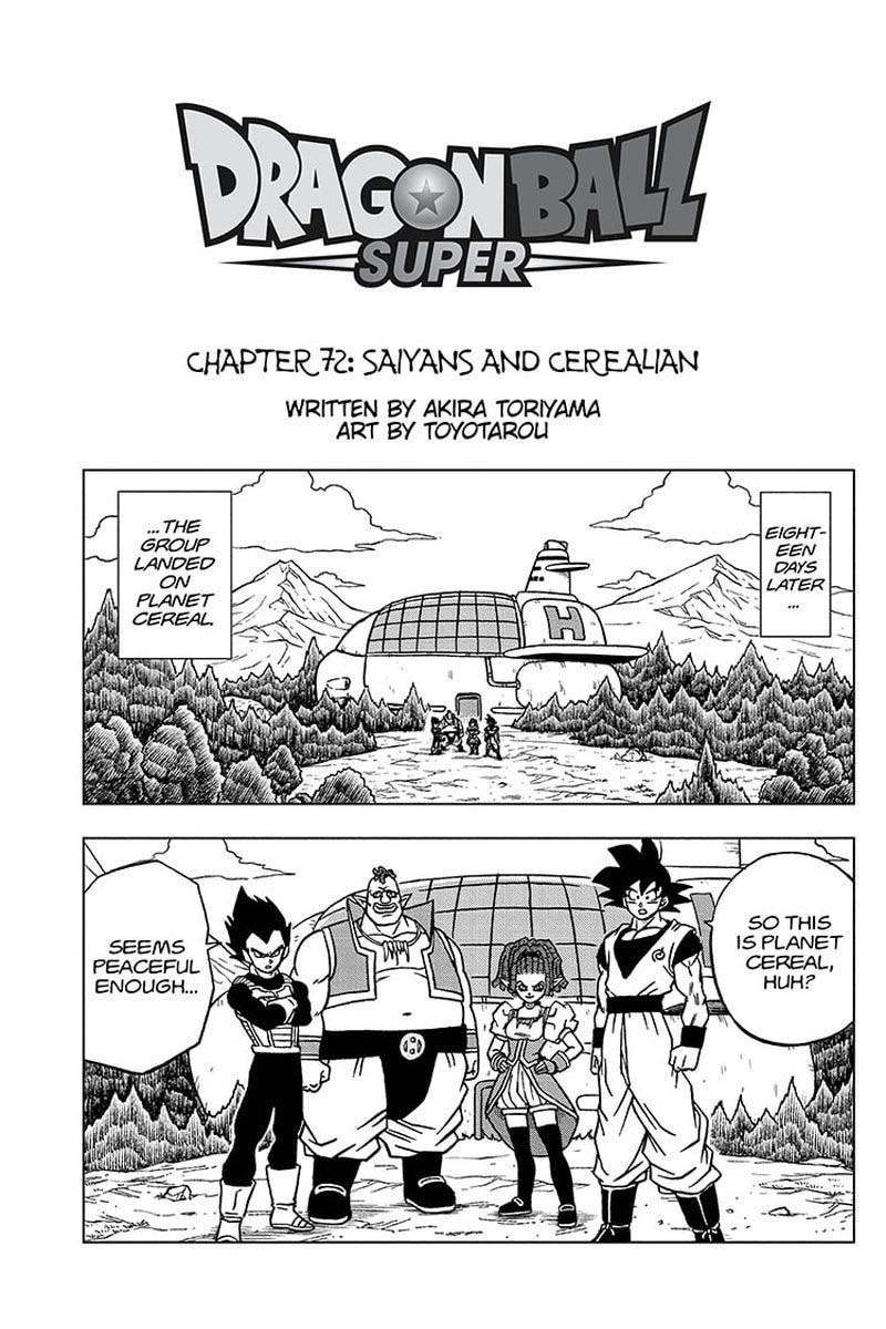 Dragon Ball Super Chapter 72 Page 1