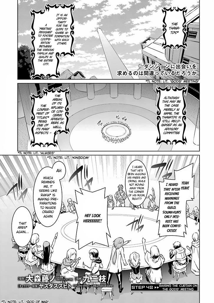 Dungeon Ni Deai Wo Motomeru No Wa Machigatte Iru Darou Ka Chapter 48 Page 3