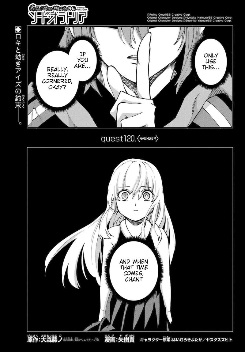Dungeon Ni Deai Wo Motomeru No Wa Machigatte Iru Darou Ka Gaiden Sword Oratoria Chapter 120 Page 1