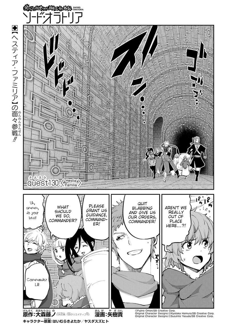 Dungeon Ni Deai Wo Motomeru No Wa Machigatte Iru Darou Ka Gaiden Sword Oratoria Chapter 130 Page 1