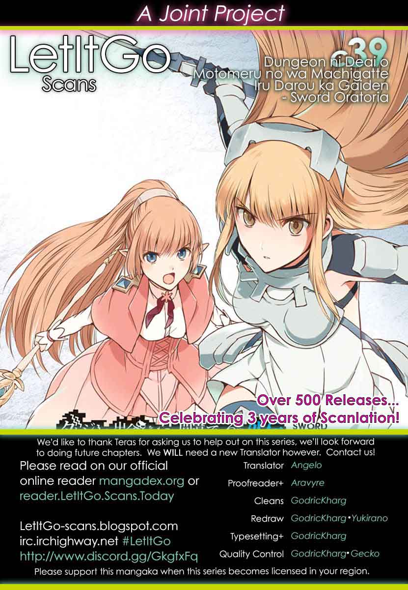 Dungeon Ni Deai Wo Motomeru No Wa Machigatte Iru Darou Ka Gaiden Sword Oratoria Chapter 39 Page 1