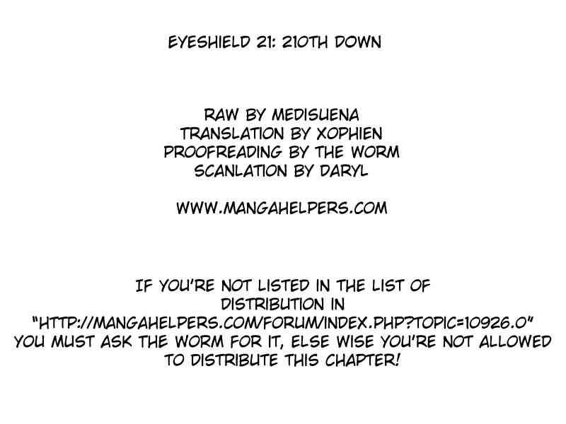 Eyeshield 21 Chapter 210 Page 20
