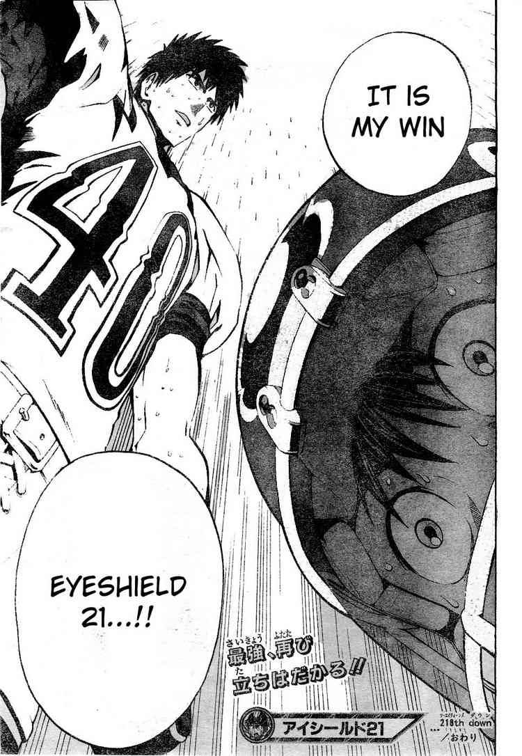 Eyeshield 21 Chapter 218 Page 19