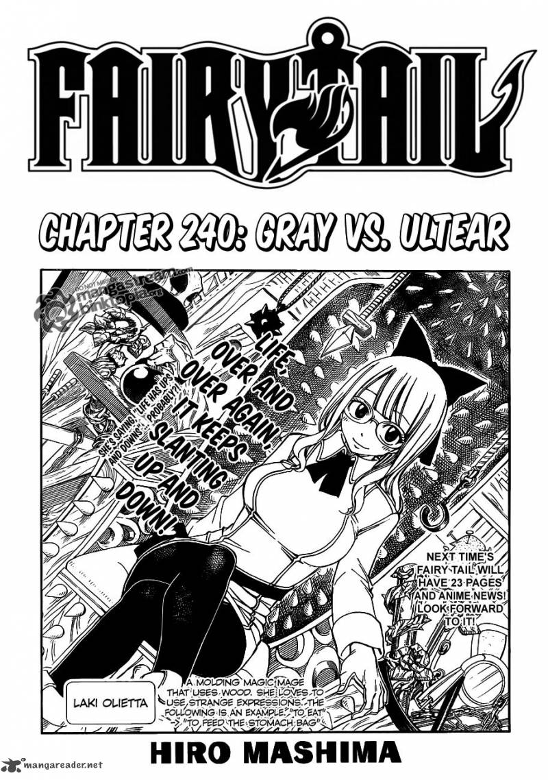 Fairy Tail Chapter 240 Page 1