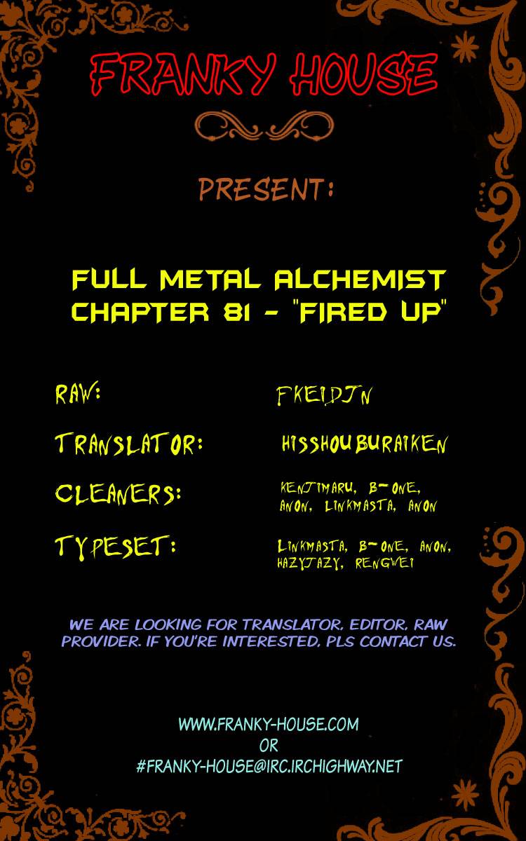 Full Metal Alchemist Chapter 81 Page 1