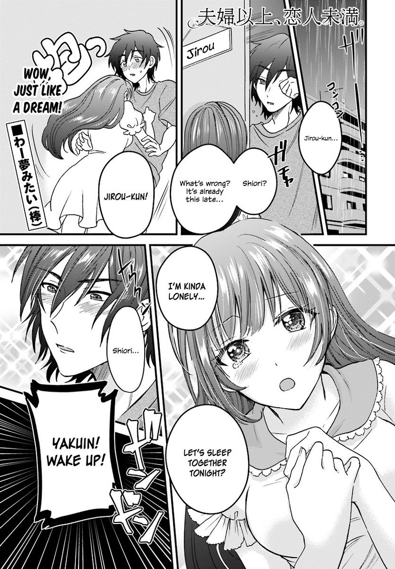 Fuufu Ijou Koibito Miman Chapter 3 Page 1