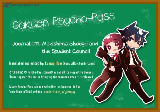 Gakuen Psycho Pass Chapter 11 Page 1