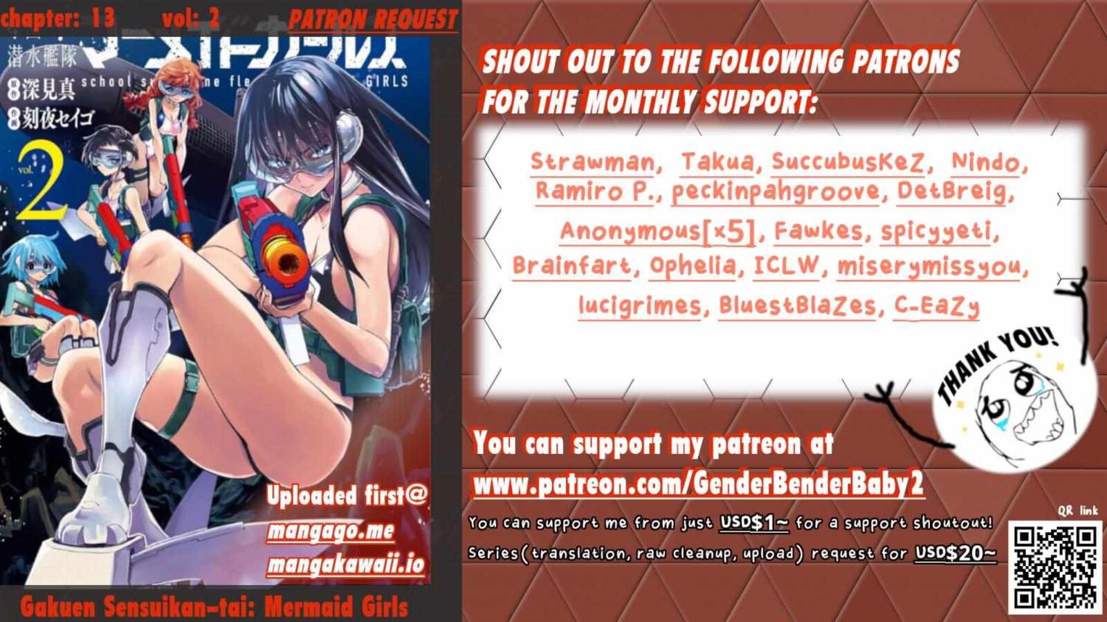 Gakuen Sensuikan Tai Mermaid Girls Chapter 14 Page 1