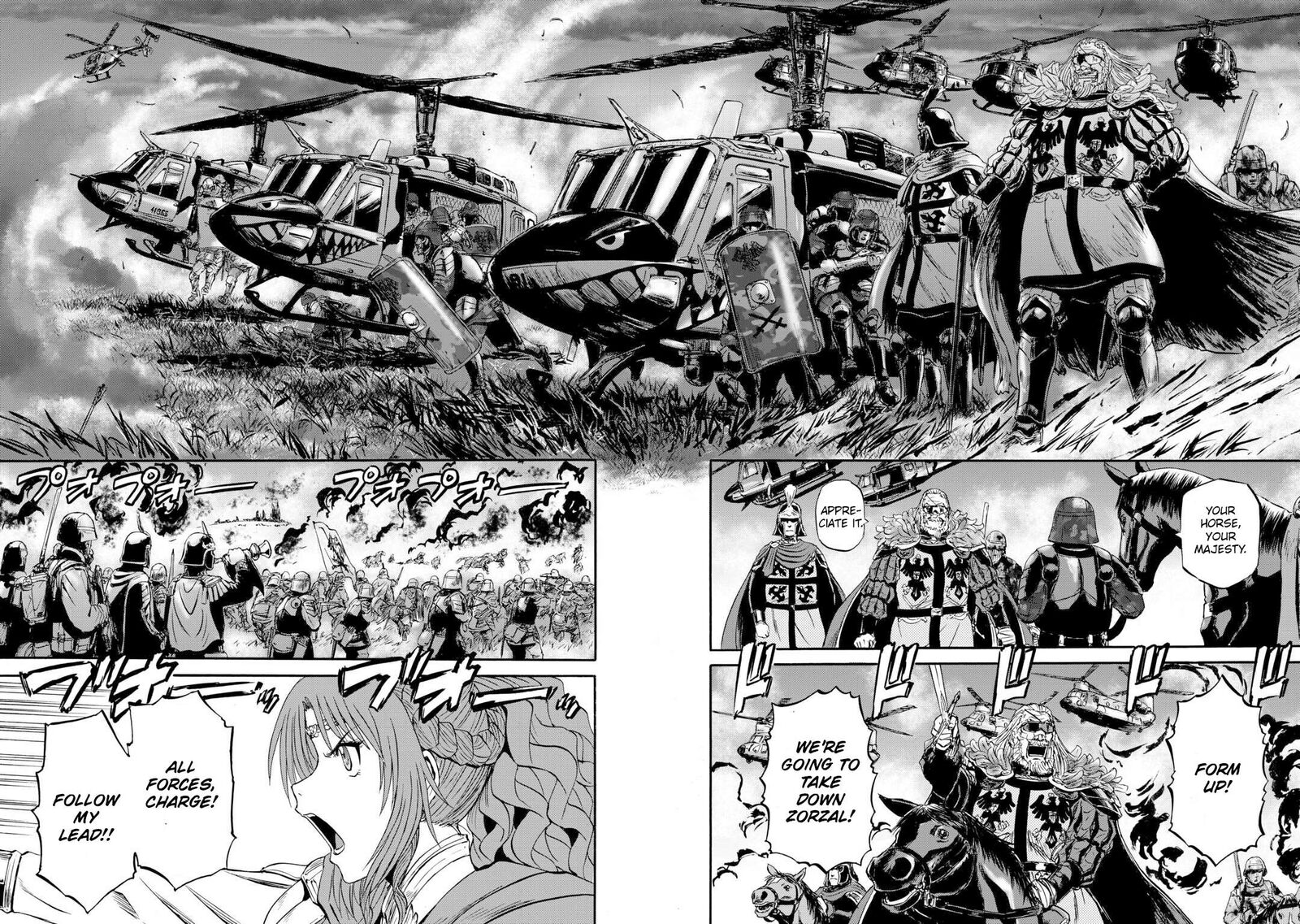 Gate Jietai Kare No Chi Nite Kaku Tatakeri Chapter 143b Page 10