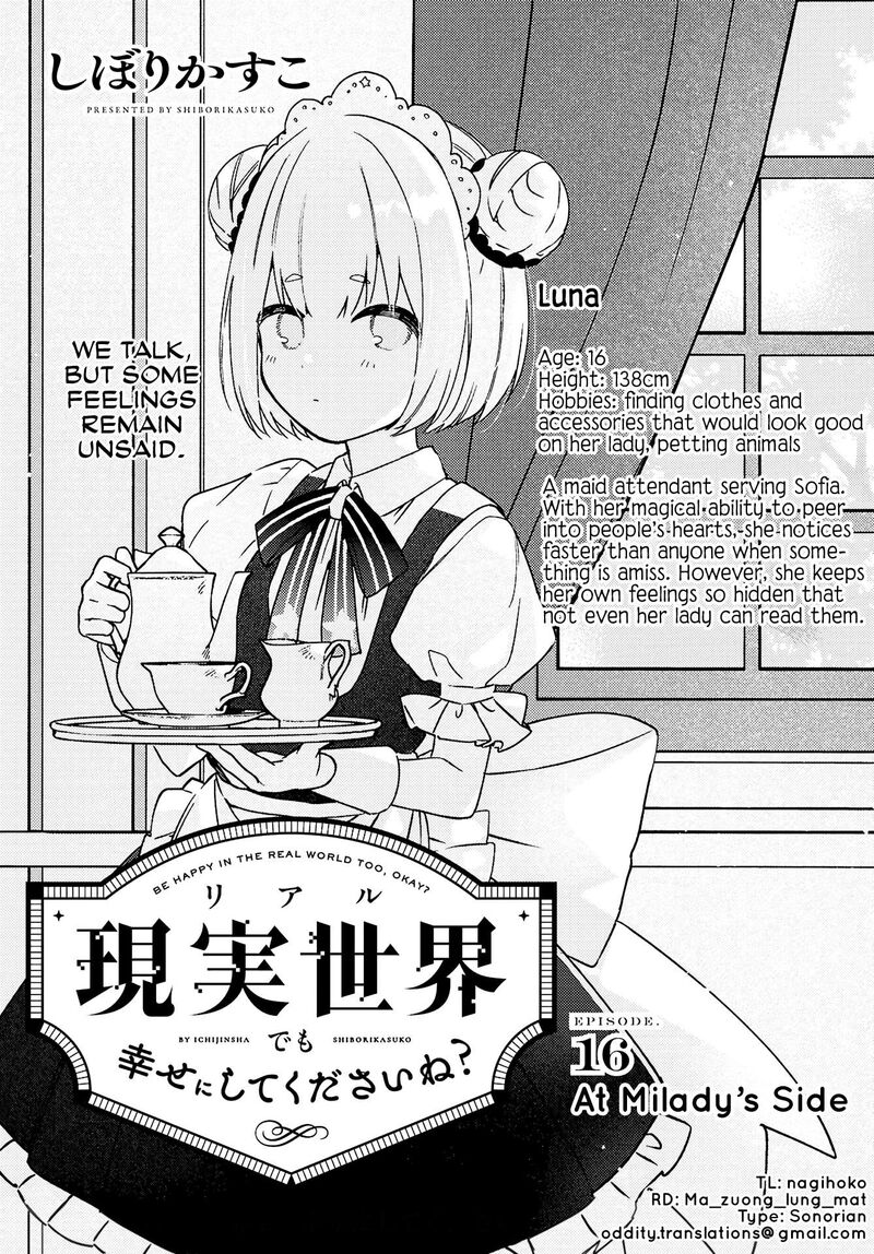 Genjitsu Sekai Demo Shiawase Ni Shite Kudasai Ne Chapter 16 Page 1