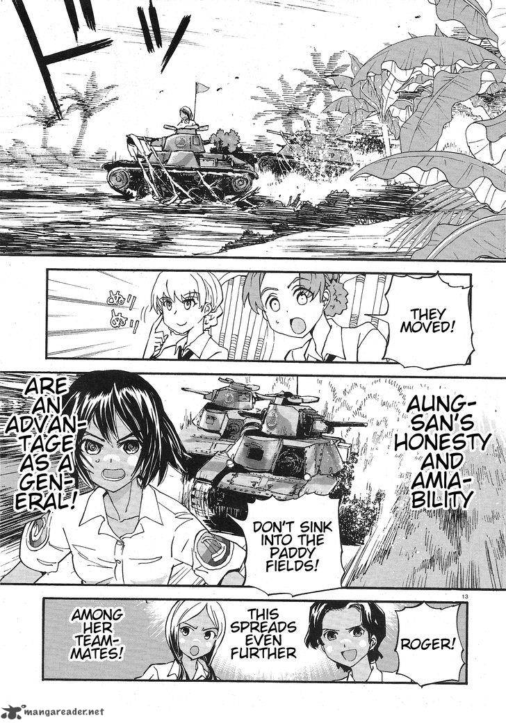 Girls Panzer Ribbon No Musha Chapter 14 Page 13