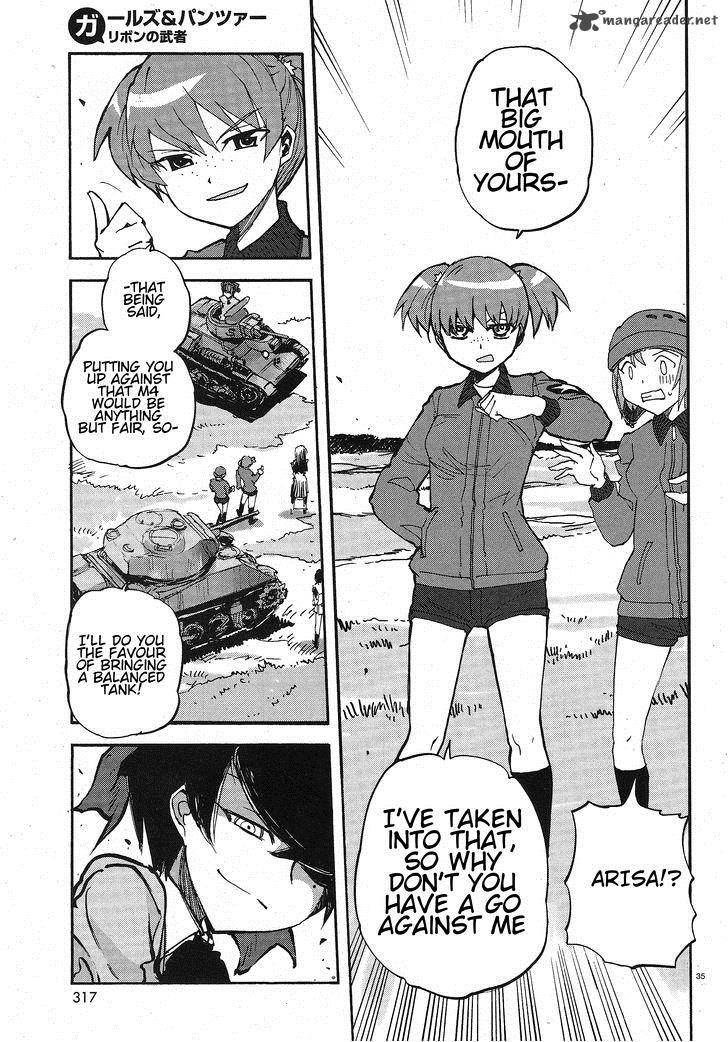 Girls Panzer Ribbon No Musha Chapter 2 Page 35