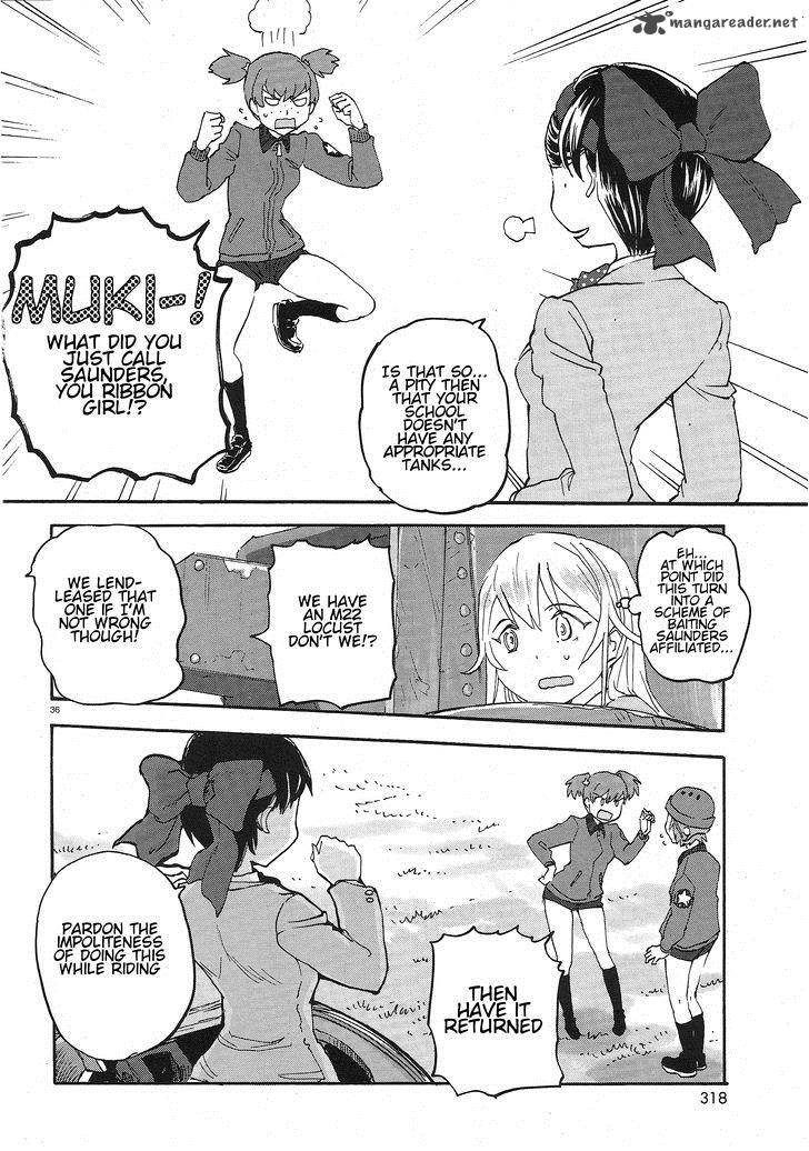 Girls Panzer Ribbon No Musha Chapter 2 Page 36
