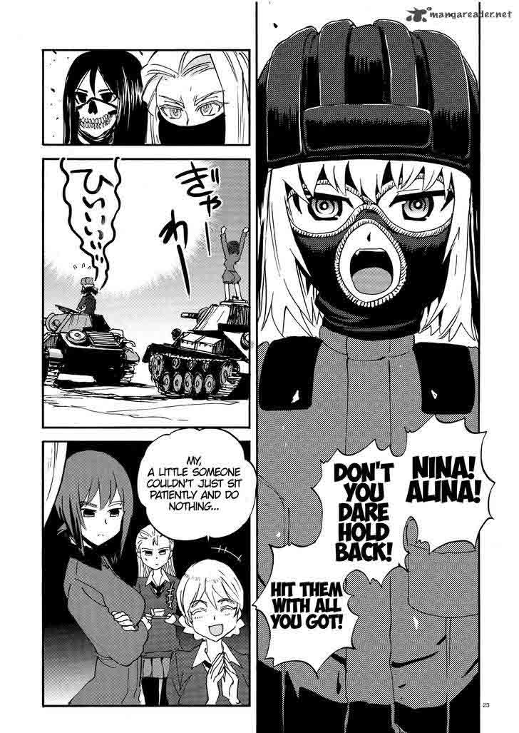 Girls Panzer Ribbon No Musha Chapter 25 Page 23