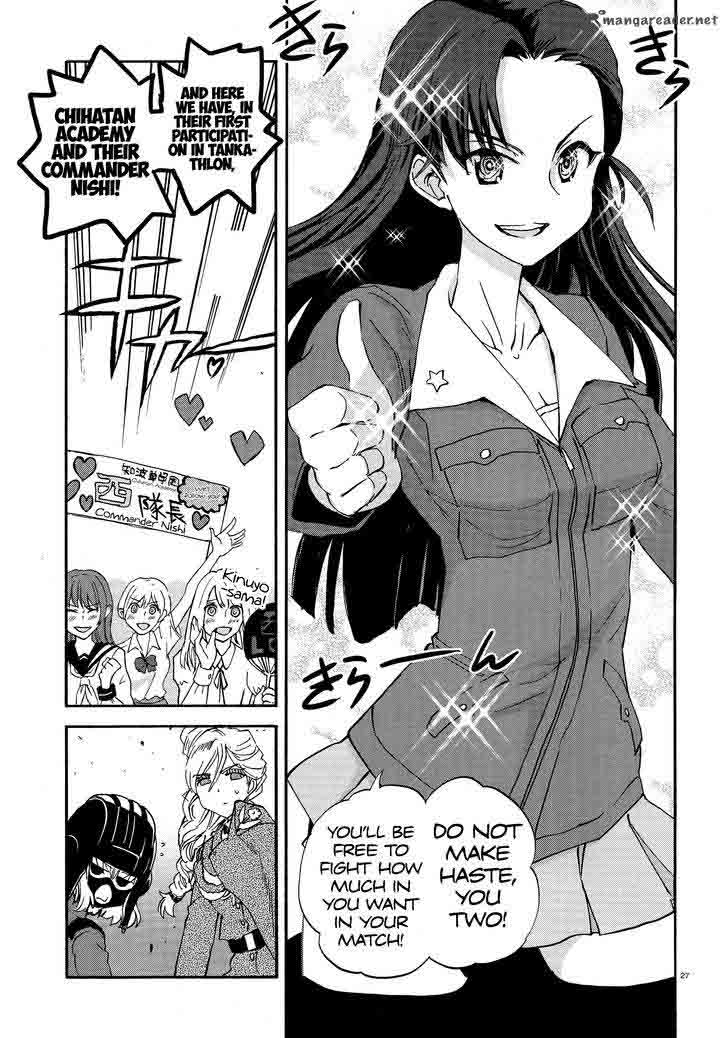 Girls Panzer Ribbon No Musha Chapter 25 Page 27