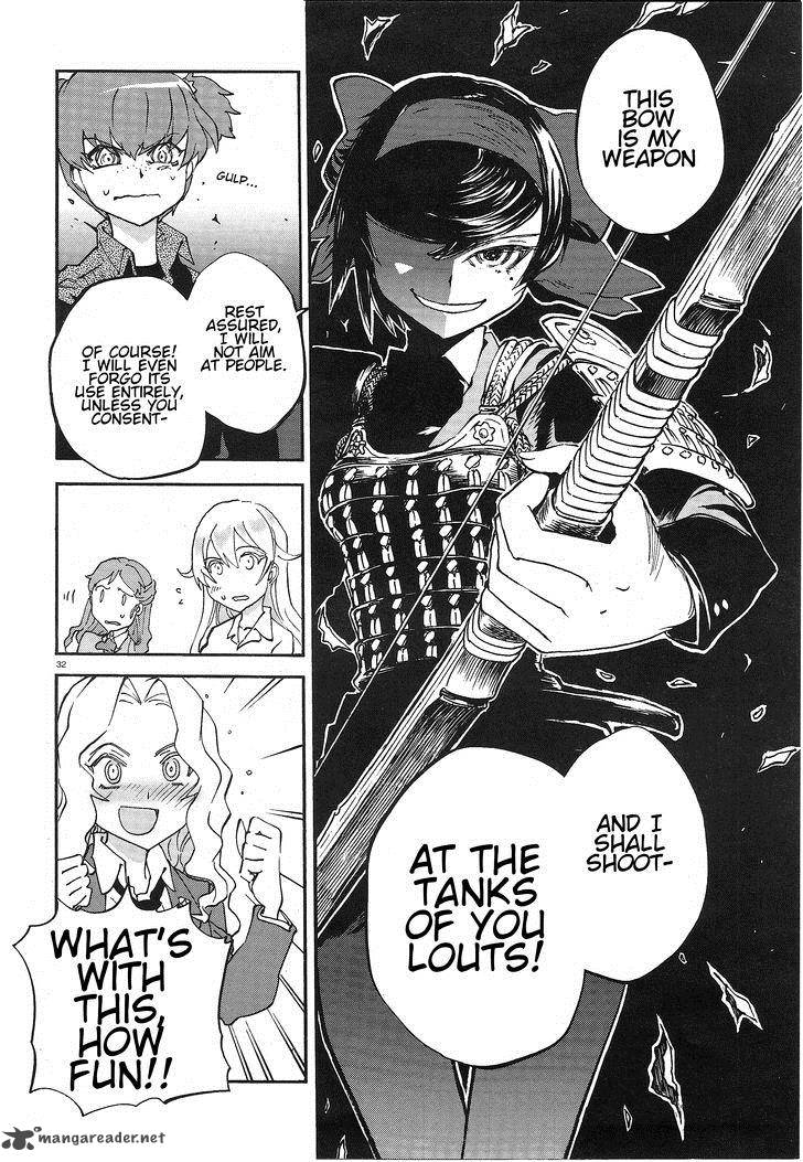 Girls Panzer Ribbon No Musha Chapter 3 Page 32