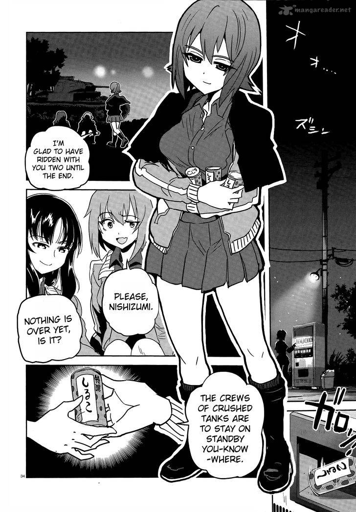 Girls Panzer Ribbon No Musha Chapter 37 Page 36