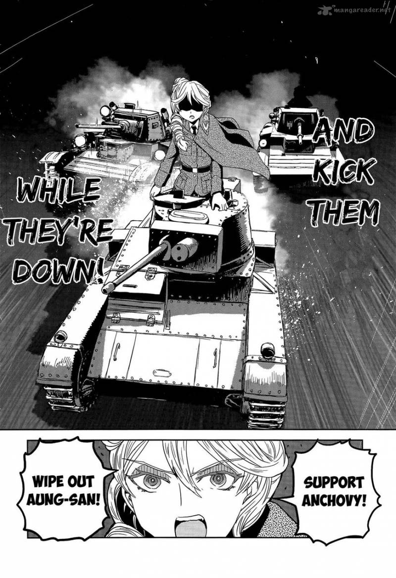 Girls Panzer Ribbon No Musha Chapter 38 Page 22
